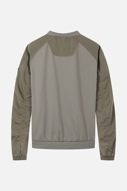 MEN GENO WOVEN HYBRID ROUND LONG SLEEVE