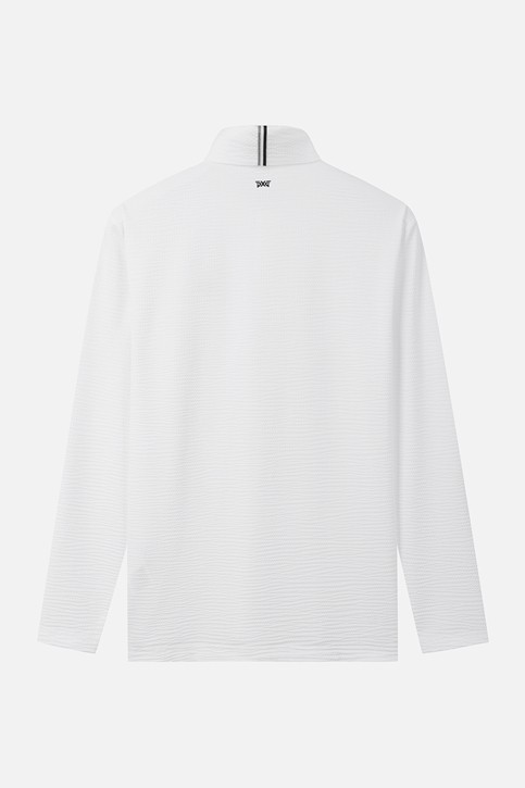 MEN TEXTURED COLLAR LONG SLEEVE