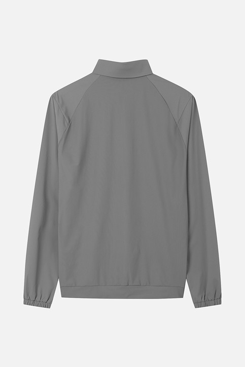 MEN WOVEN COLLAR LONG SLEEVE