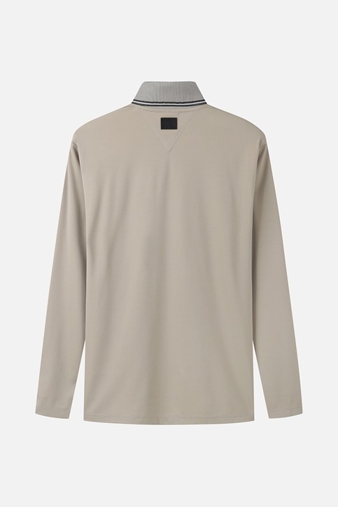 MEN KNITTED NECK COLLAR LONG SLEEVE
