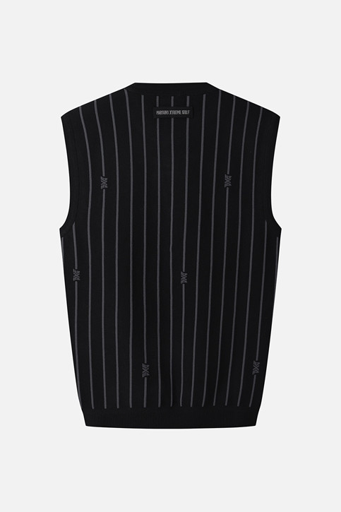 MEN STRIPE PATTERN SWEATER VEST