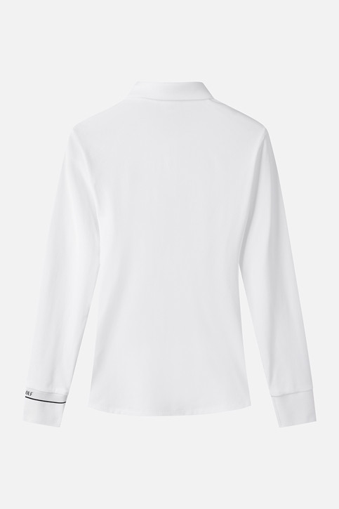 WOMEN BASIC COLLAR LONG SLEEVE