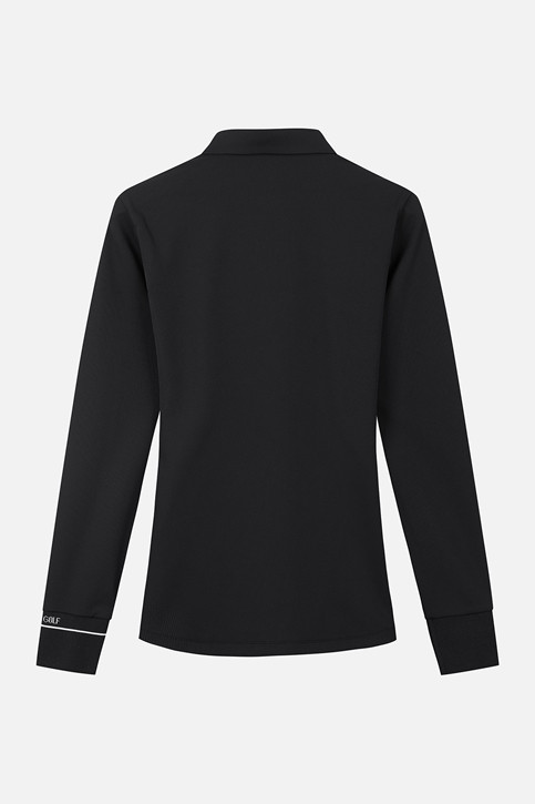 WOMEN BASIC COLLAR LONG SLEEVE