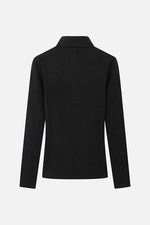 WOMEN TEXTURED LONG SLEEVE PKFPW211621 BLACK