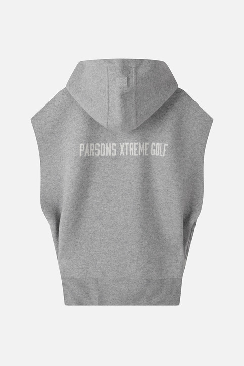 WOMEN HOODED KNIT VEST