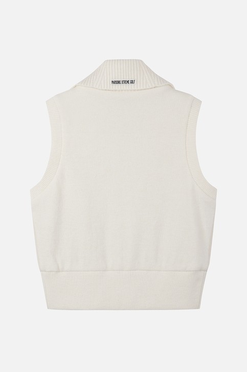 WOMEN WOVEN HYBRID KNIT VEST PKFPW421101 01,05 상품 이미지 2