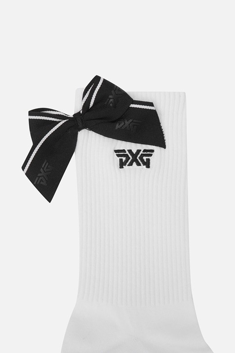 WOMEN RIBBON POINT HIGH SOCKS