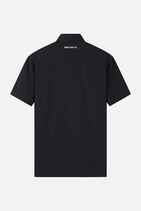 MEN COLOR BLOCKED COLLAR SHORT SLEEVE
