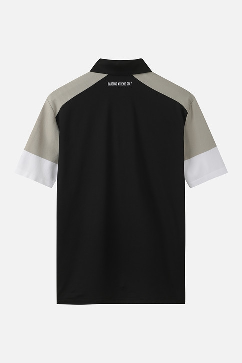 MEN KNIT-SLEEVE COLLAR SHORT SLEEVE