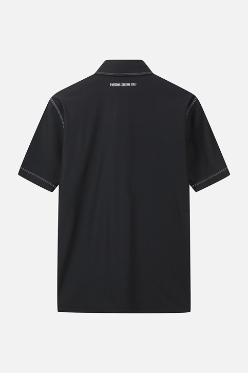 MEN STITCH POINT COLLAR SHORT SLEEVE