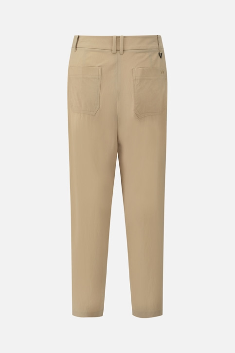 WOMEN SEAMED TAPERED FIT PANTS