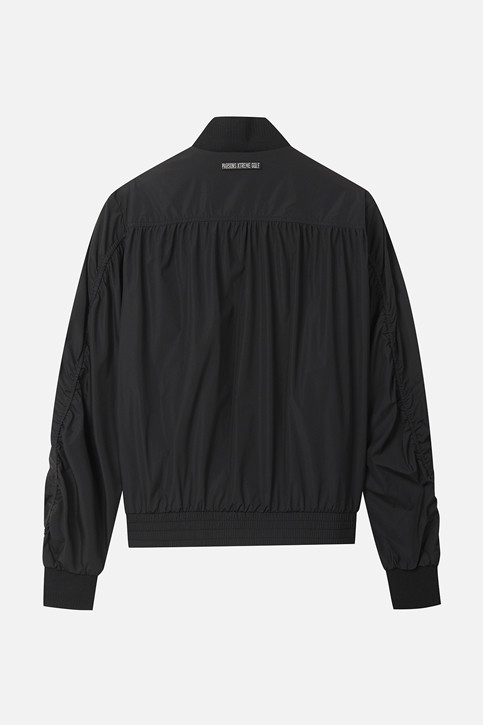 WOMEN SHIRRED MA-1 JACKET