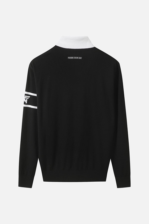 MEN COLLAR LAYERED SWEATER