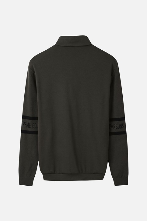 MEN RECON KNIT HYBRID COLLAR LONG SLEEVE PKWCM211451 KHAKI 상품 이미지 2