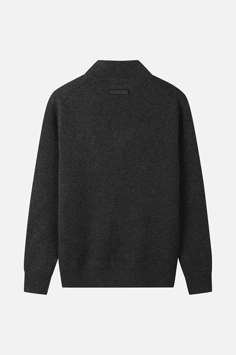 MEN GEN-X CASHEMRE BLEND SET HALF-ZIP SWEATER PKWPM411713 D/GREY 상품 이미지 2