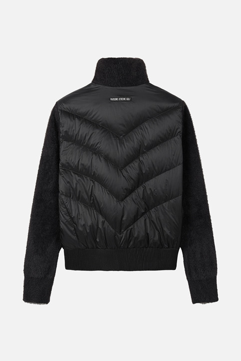 WOMEN KNIT HYBRID DOWN JACKET PKWPW631221 BLACK 상품 이미지 2