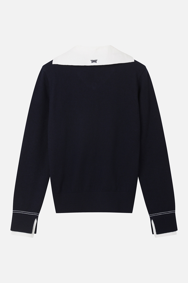 WOMEN COLOR POINT SWEATER