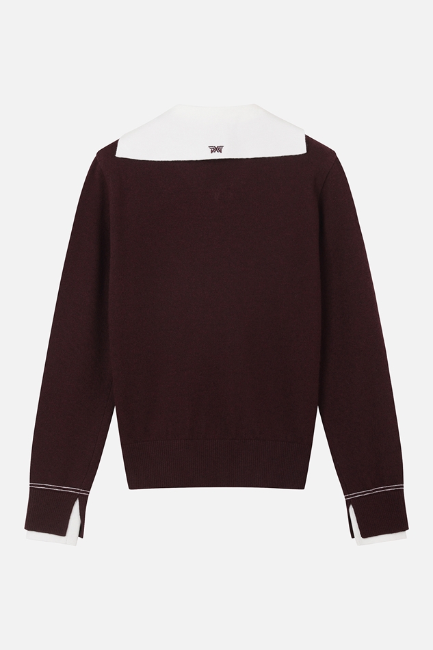 WOMEN COLOR POINT SWEATER