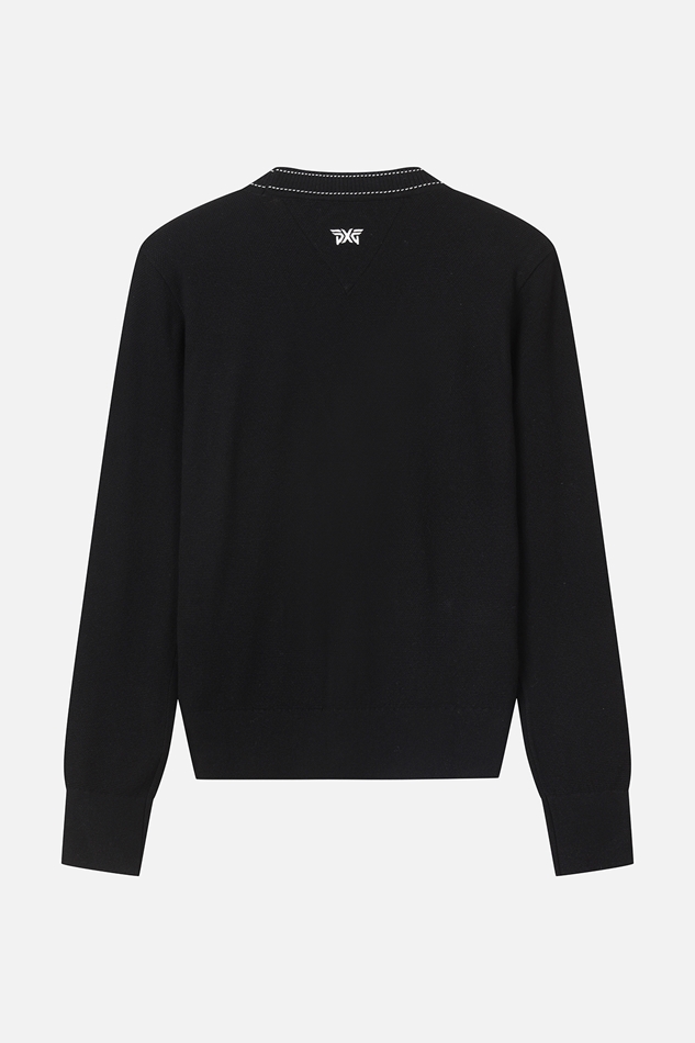 WOMEN V NECK SWEATER CARDIGAN