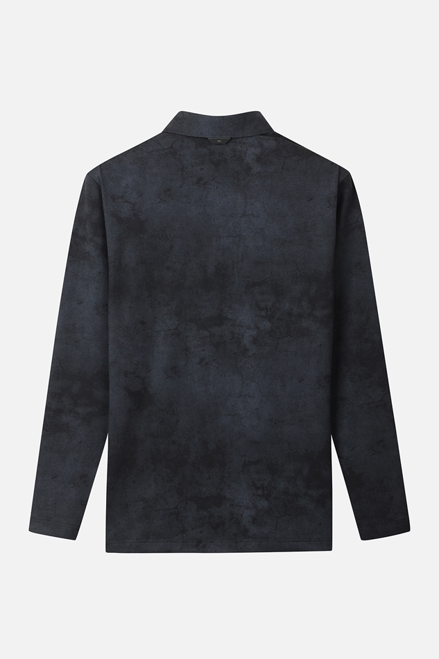 PATTERN COLLAR LONG-SLEEVE
