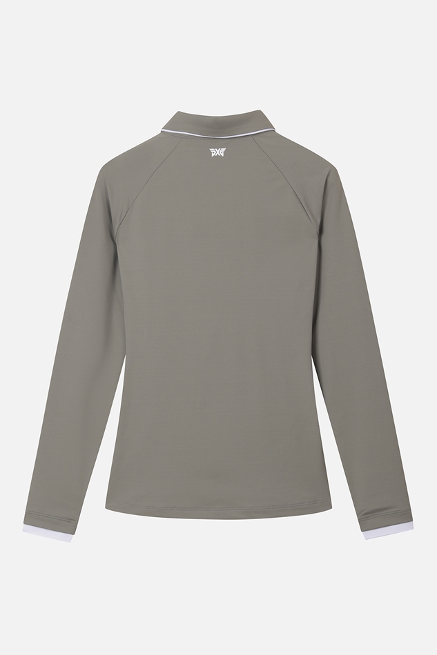 WOMEN ESSENTIAL COLLAR LONG-SLEEVE