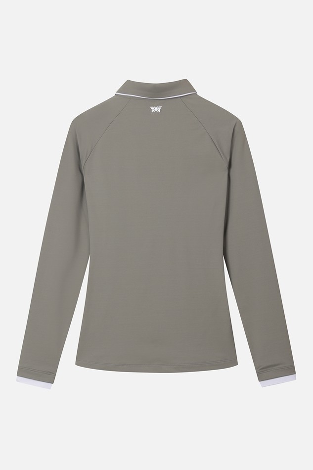 WOMEN ESSENTIAL COLLAR LONG-SLEEVE
