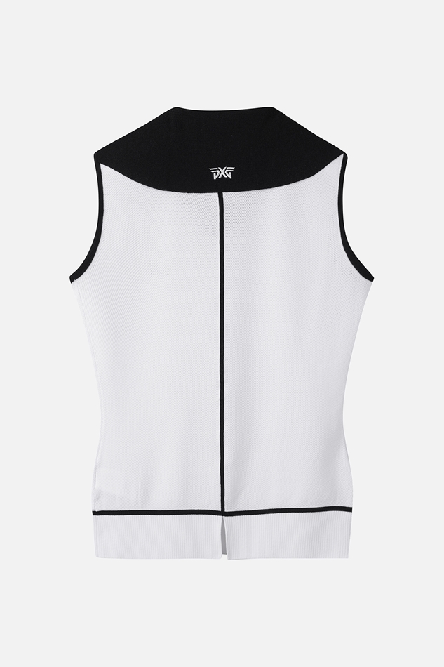 WOMENS SUMMER COLLARED KNIT VEST