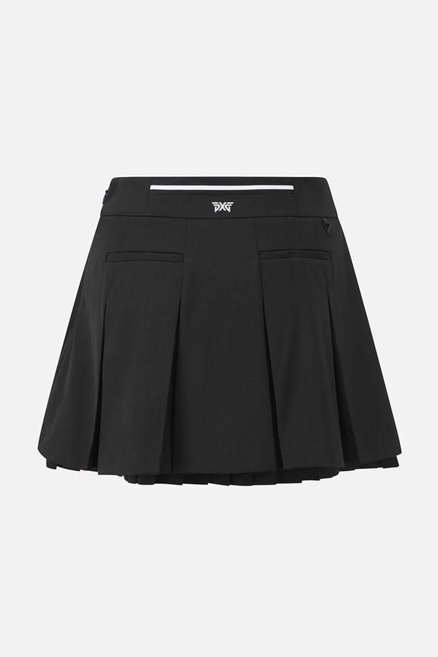 WOMENS DOUBLE LAYER PLEATED SKIRT