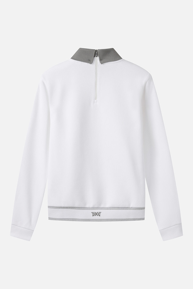 WOMEN WINTER BACK ZIP COLLAR LONG-SLEEVE