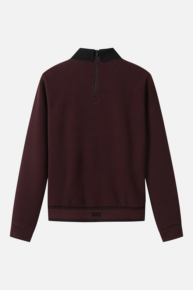 WOMEN WINTER BACK ZIP COLLAR LONG-SLEEVE