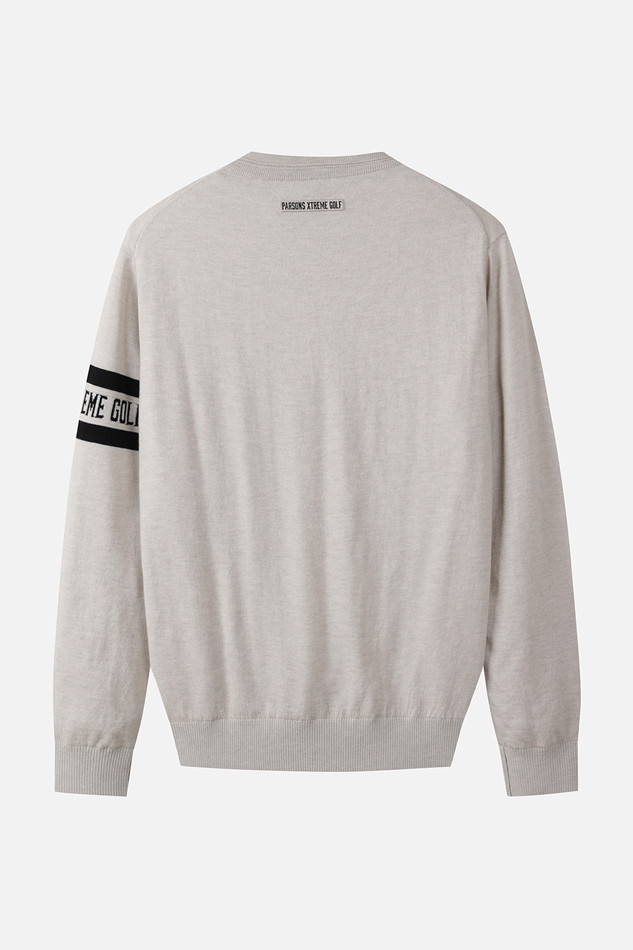 MEN RECON WINDPROOF ROUND NECK SWEATER PKFCM411005 BEIGE 상품 이미지 2