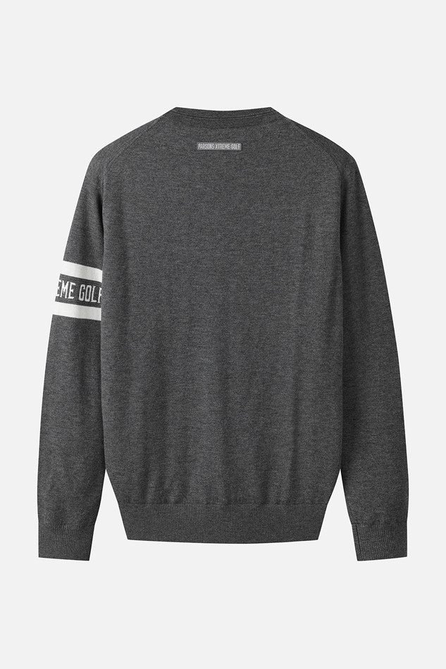 MEN RECON WINDPROOF ROUND NECK SWEATER PKFCM411012 M/GREY 상품 이미지 2