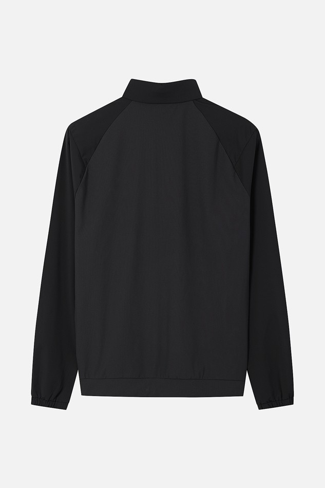MEN WOVEN COLLAR LONG SLEEVE