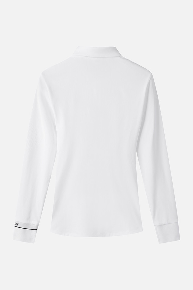 WOMEN BASIC COLLAR LONG SLEEVE