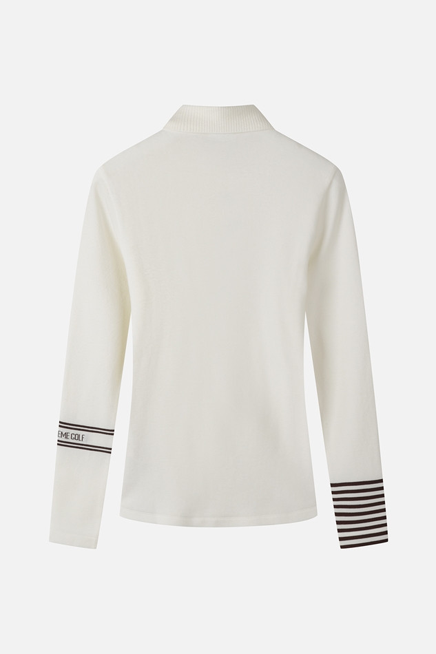 WOMEN SLEEVE DETAIL LONG SLEEVE PKFPW211001 WHITE 상품 이미지 2