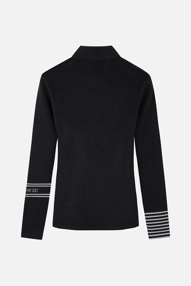 WOMEN SLEEVE DETAIL LONG SLEEVE PKFPW211021 BLACK 상품 이미지 2