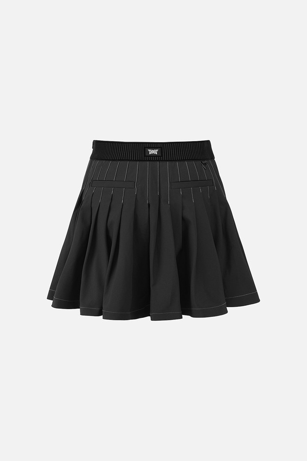 PLEATED FLARE SKIRT