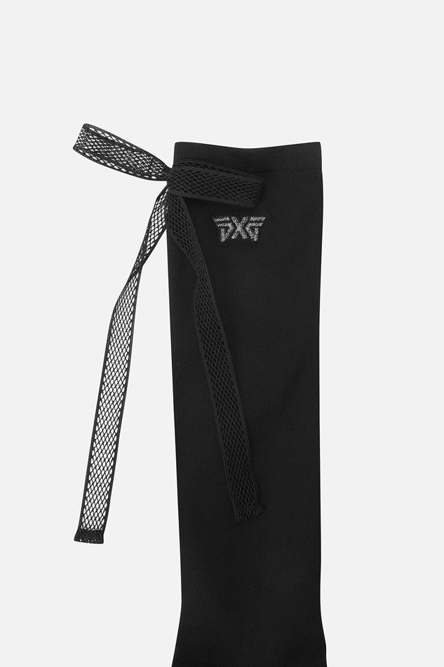WOMEN RIBBON KNEE SOCKS PKFPW880921 BLACK 상품 이미지 2