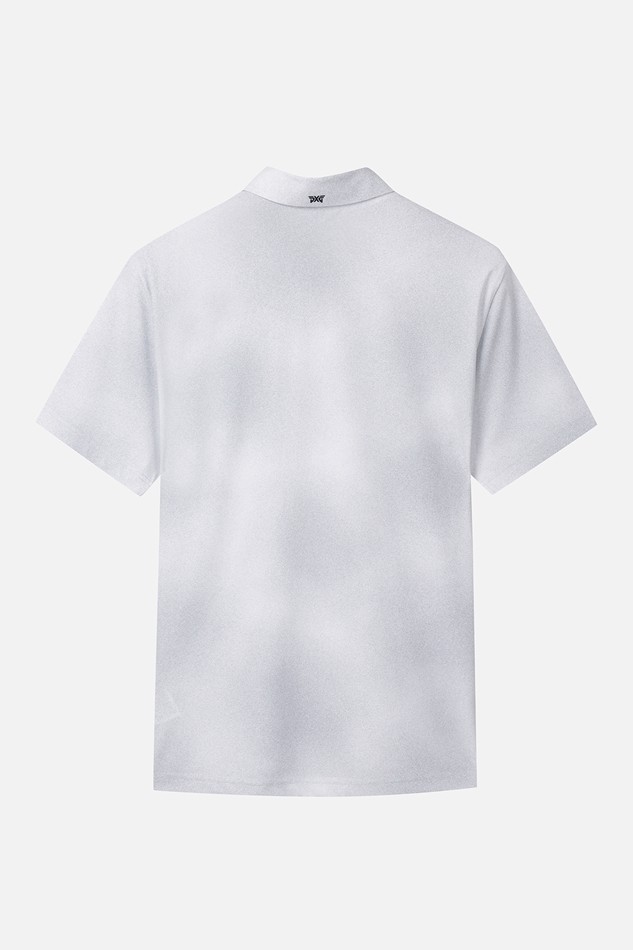 MEN GRADATION PATTERN COLLAR SHORT SLEEVE