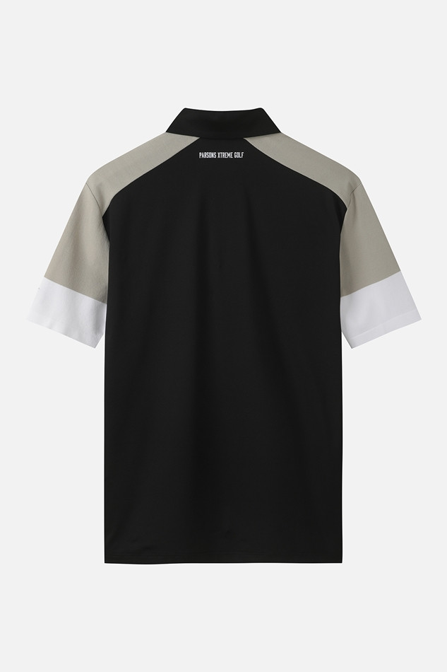 MEN KNIT-SLEEVE COLLAR SHORT SLEEVE