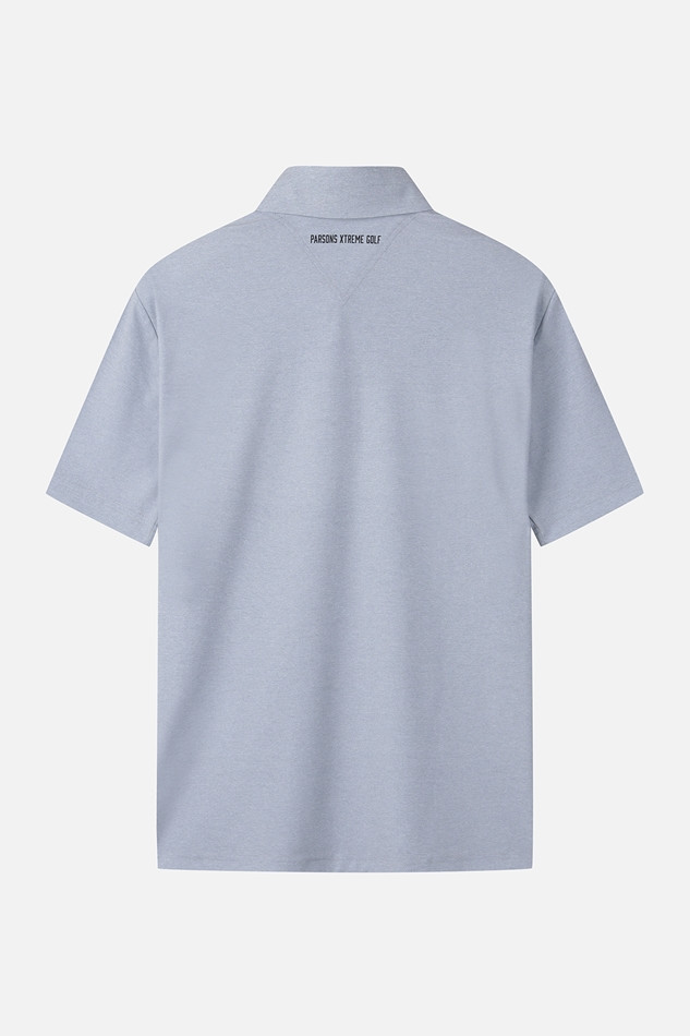 MEN COLOR BLOCKED PRINT COLLAR SS