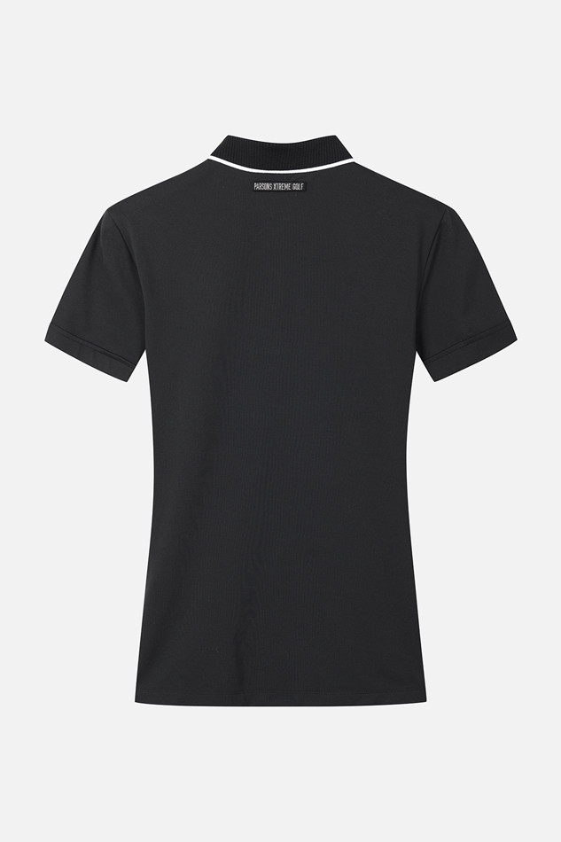 WOMEN BASIC COLLARED SHORT SLEEVE