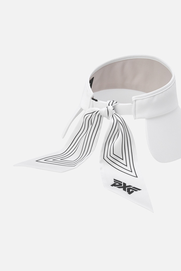 WOMEN RIBBON POINT WIDE VISOR