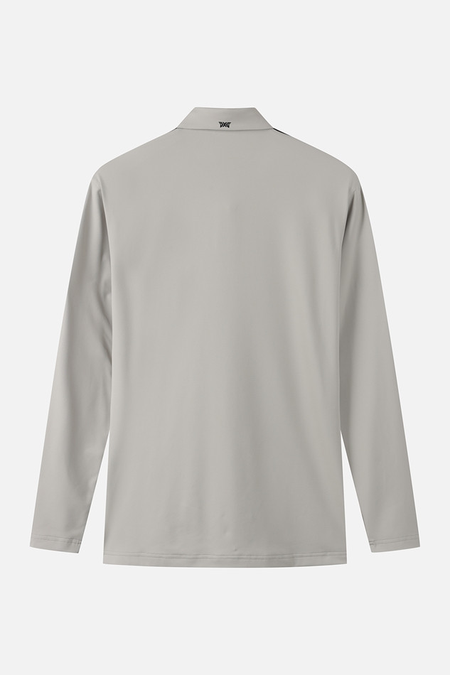 MEN COLOR BLOCKED COLLAR LONG SLEEVE