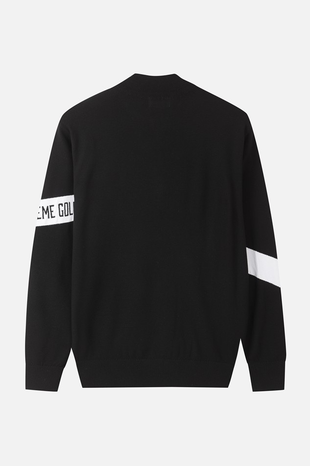 MEN HALF ZIP-UP SWEATER