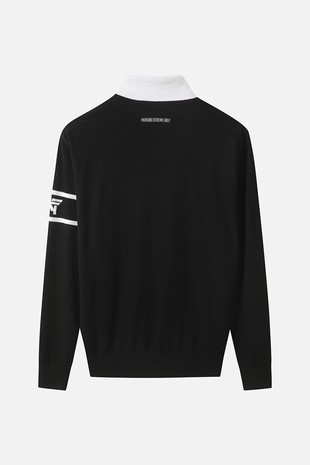 MEN COLLAR LAYERED SWEATER