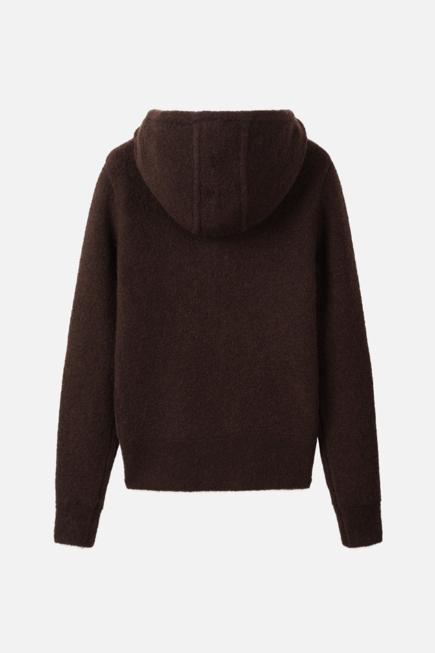 WOMEN ZIP-UP CARDIGAN PKWCW431687 BROWN 상품 이미지 2