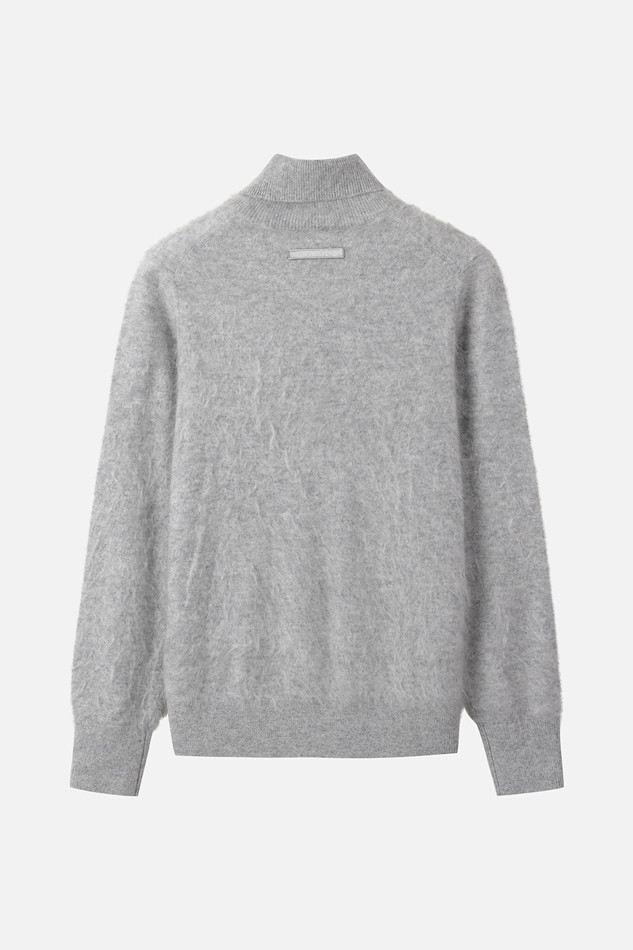 WOMEN BRUSHED CASHMERE SWEATER PKWPW411712 M/GREY 상품 이미지 2