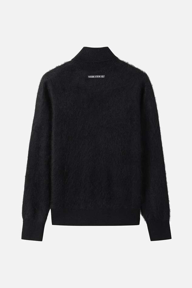 WOMEN BRUSHED CASHMERE SWEATER PKWPW411721 BLACK 상품 이미지 2