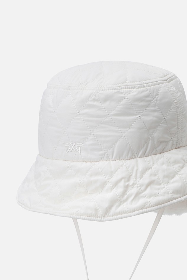 WOMEN BASIC WINTER QUILTING HAT PKWPW961101 WHITE 상품 이미지 2